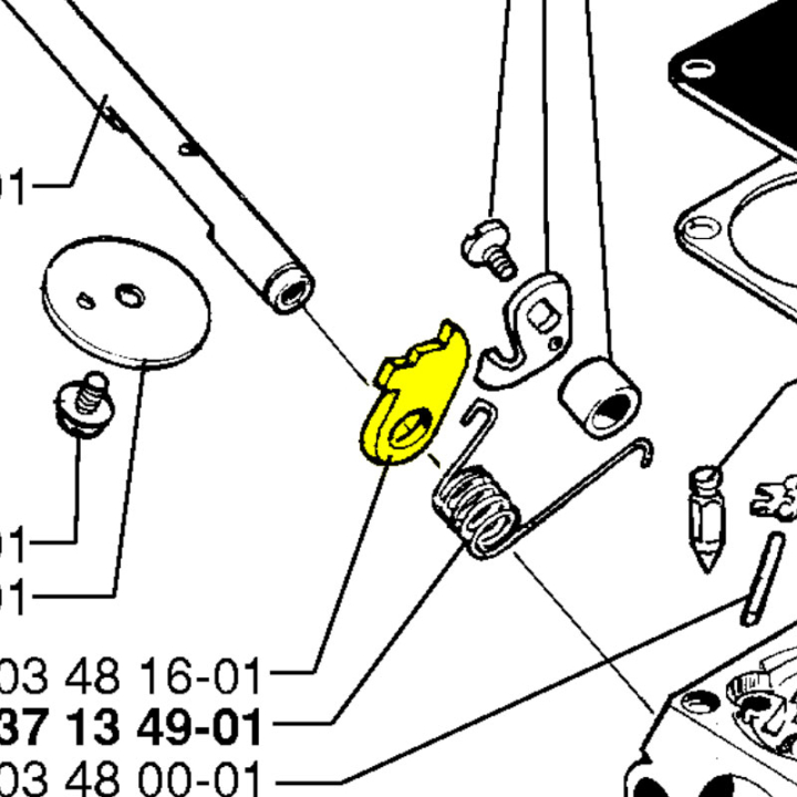 Heben Start Gas 5034816-01 in der Gruppe Ersatzteile / Ersatzteile Freischneider / Ersatzteile Husqvarna 322C bei GPLSHOP (5034816-01)