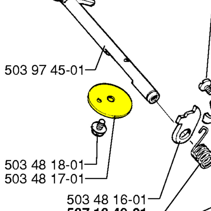 Chokescheibe 5034817-01 in der Gruppe Ersatzteile / Ersatzteile Motorsägen / Ersatzteile Husqvarna 40 bei GPLSHOP (5034817-01)