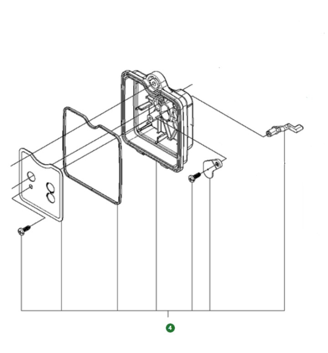 Vergasergehäuse in der Gruppe Ersatzteile / Ersatzteile Laubblasgeräte / Ersatzteile Husqvarna 530BT bei GPLSHOP (5041166-01)