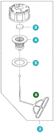 Halter in der Gruppe Ersatzteile / Ersatzteile Laubblasgeräte / Ersatzteile Husqvarna 350BT bei GPLSHOP (5041179-01)