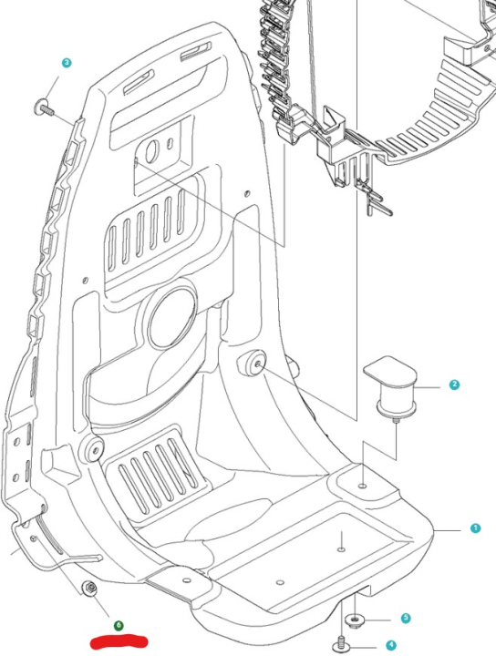 Nuss in der Gruppe Ersatzteile / Ersatzteile Laubblasgeräte / Ersatzteile Husqvarna 580BTS bei GPLSHOP (5051826-01)