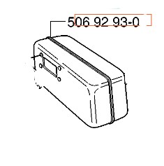 Schalldämpfer in der Gruppe Ersatzteile / Ersatzteile Rider / Ersatzteile Husqvarna Rider Proflex 1200 bei GPLSHOP (5069293-02)