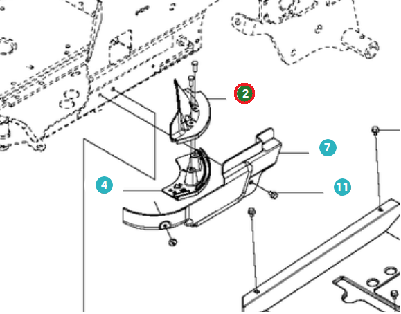 Gehäuse in der Gruppe Ersatzteile / Ersatzteile Jonsered Aufsitzrasenmäher / Ersatzteile Jonsered FR 2216 MA bei GPLSHOP (5102225-04)