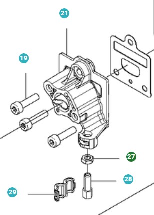 Nuss in der Gruppe Ersatzteile / Ersatzteile Heckenscheren bei GPLSHOP (5104874-01)