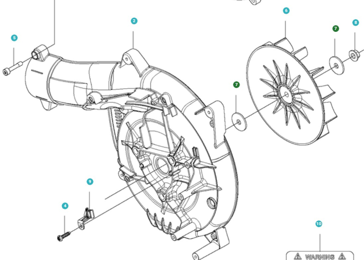 Waschmaschine in der Gruppe Ersatzteile / Ersatzteile Laubblasgeräte / Ersatzteile Husqvarna 525BX bei GPLSHOP (5157047-01)