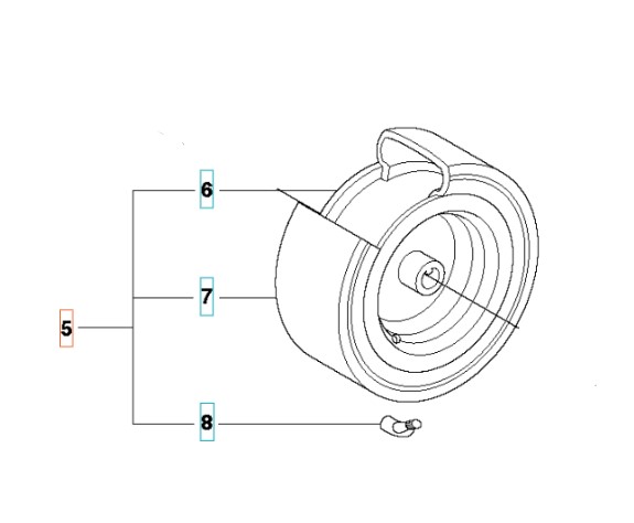 Rad R111B, R111B5, R112C, R112C5, C112iC in der Gruppe Ersatzteile / Ersatzteile Rider / Ersatzteile Husqvarna Rider 112C5 bei GPLSHOP (5255849-01)