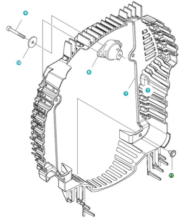 Klemme in der Gruppe Ersatzteile / Ersatzteile Laubblasgeräte / Ersatzteile Husqvarna 580BTS bei GPLSHOP (5262439-01)