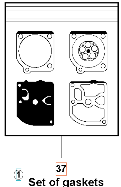 Dichtungssatz 5310045-52 in der Gruppe Ersatzteile / Ersatzteile Heckenscheren / Ersatzteile Husqvarna 323HD60 bei GPLSHOP (5310045-52)