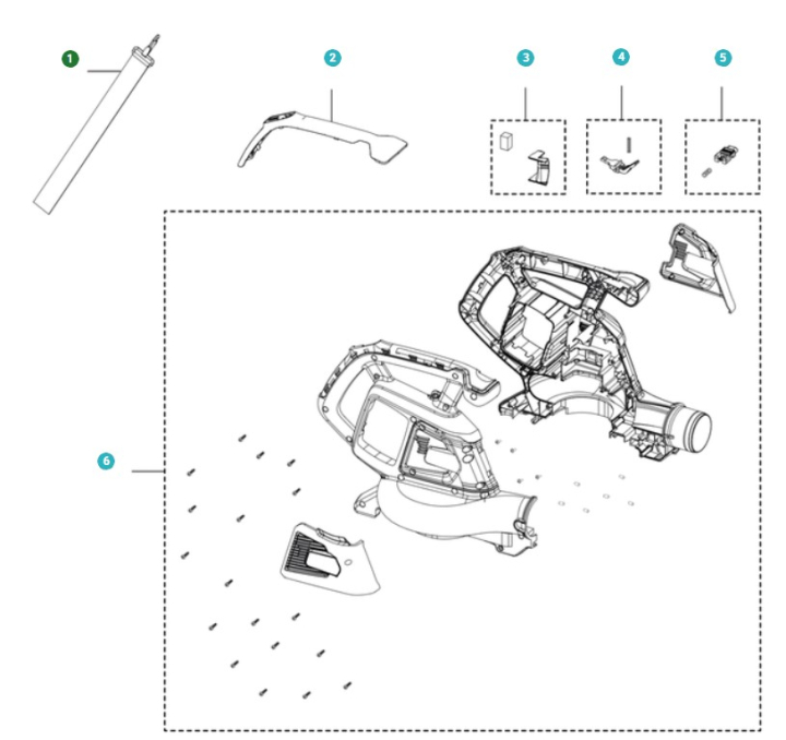 Antriebssystem in der Gruppe Ersatzteile / Ersatzteile Laubblasgeräte / Ersatzteile Husqvarna 120iBV bei GPLSHOP (5311478-85)