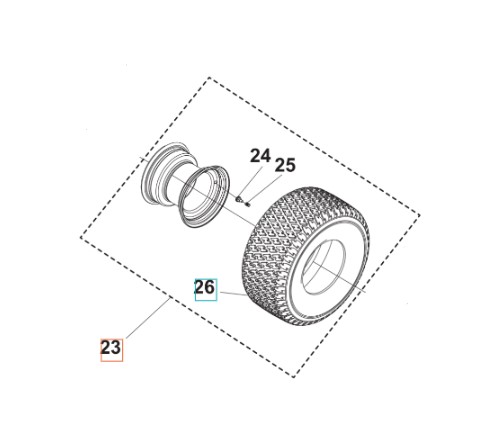 Radsatz TS 112, TS 114, TC 215T, TC 220T, TS 112, TS 114, TS 215T, TS 217T in der Gruppe Ersatzteile bei GPLSHOP (5311479-42)