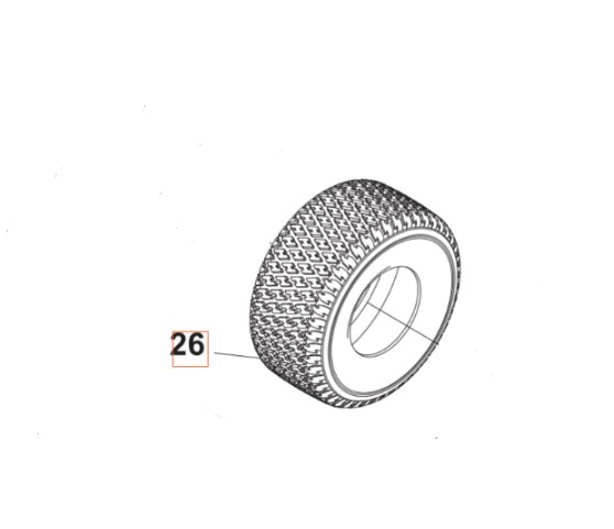 Reifen, hinten 18x8,5-8