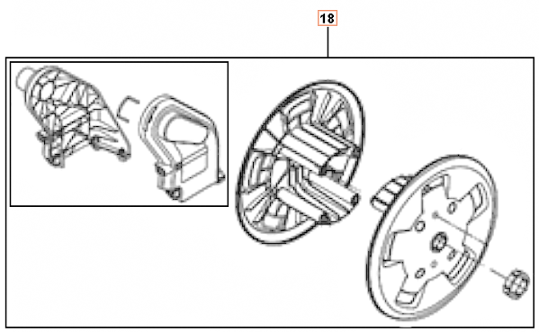 Aufroller-Schlauchaufroller-Kit 5312405-01 in der Gruppe Ersatzteile / Ersatzteile Hochdruckreiniger / Ersatzteile Husqvarna PW490 bei GPLSHOP (5312405-01)