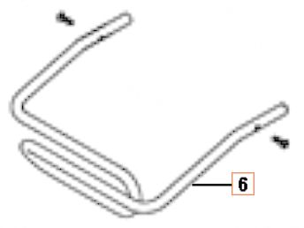 Schlauchführung für Trommelschlauch 5312776-01 in der Gruppe Ersatzteile / Ersatzteile Hochdruckreiniger / Ersatzteile Husqvarna PW490 bei GPLSHOP (5312776-01)