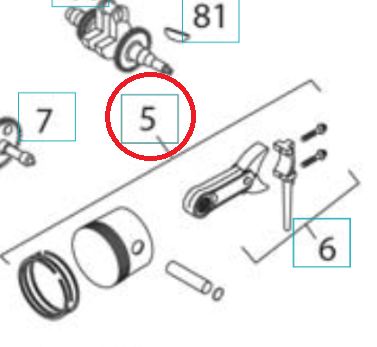 Kolben Kpl 5324293-15 in der Gruppe  bei GPLSHOP (5324293-15)