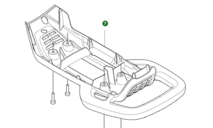 Skiplatten-Stoßfänger in der Gruppe Ersatzteile / Ersatzteile Heckenscheren / Ersatzteile Husqvarna 525iHE4 bei GPLSHOP (5355656-01)