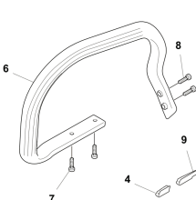 Vordergriff 240I Kettensäge 5365581-01 in der Gruppe Ersatzteile / Ersatzteile Motorsägen / Ersatzteile Husqvarna 240i bei GPLSHOP (5365581-01)