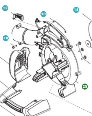 Schriftrolle - Innen in der Gruppe Ersatzteile / Ersatzteile Laubblasgeräte / Ersatzteile Husqvarna 125BVX bei GPLSHOP (5451100-01)