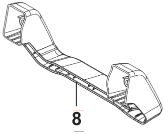 Stützfuß 5460904-01 in der Gruppe Ersatzteile / Ersatzteile Hochdruckreiniger / Ersatzteile Husqvarna PW130 bei GPLSHOP (5460904-01)