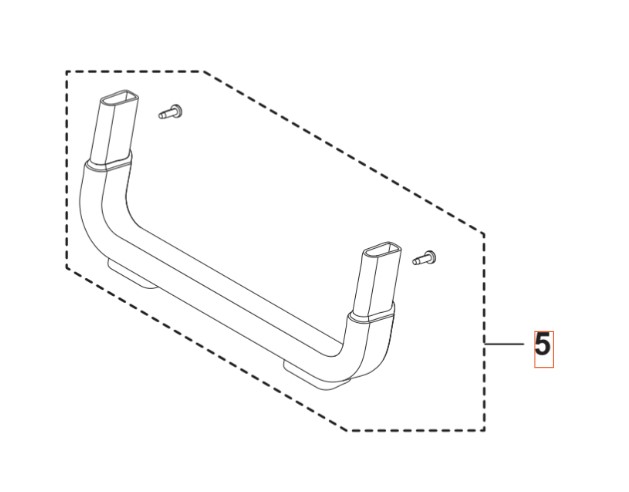 Fußstütze 5460918-01 in der Gruppe Ersatzteile / Ersatzteile Hochdruckreiniger / Ersatzteile Husqvarna PW240 bei GPLSHOP (5460918-01)