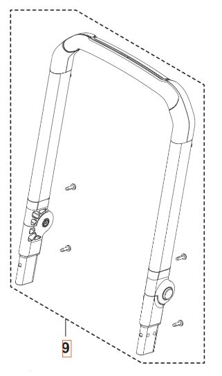 Klappbarer Griff 5460922-01 in der Gruppe Ersatzteile / Ersatzteile Hochdruckreiniger / Ersatzteile Husqvarna PW240 bei GPLSHOP (5460922-01)