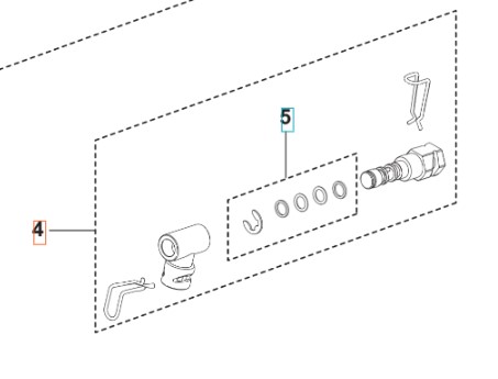 Adaptersystem 5460929-01 in der Gruppe Ersatzteile / Ersatzteile Hochdruckreiniger / Ersatzteile Husqvarna PW240 bei GPLSHOP (5460929-01)