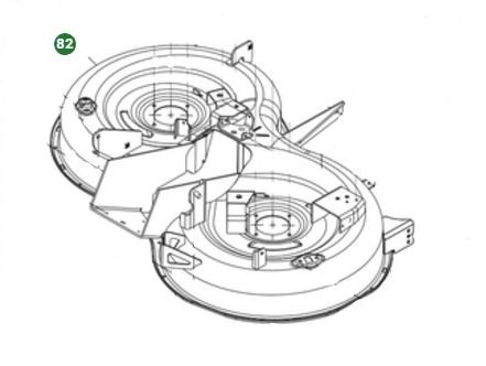 Mähdeck-Kit Tc 112 Versio in der Gruppe Ersatzteile / Ersatzteile Rasentraktoren / Ersatzteile Husqvarna TC 112 bei GPLSHOP (5473167-03)