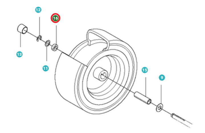 Distanz in der Gruppe Ersatzteile / Ersatzteile Jonsered Aufsitzrasenmäher / Ersatzteile Jonsered FR 2312 MA bei GPLSHOP (5752927-02)