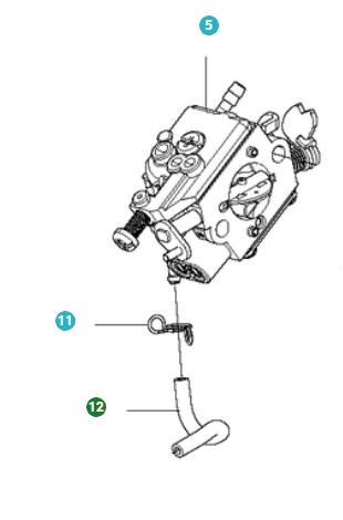 Kraftstoffschlauch in der Gruppe Ersatzteile / Ersatzteile Laubblasgeräte / Ersatzteile Husqvarna 525BX bei GPLSHOP (5775333-04)