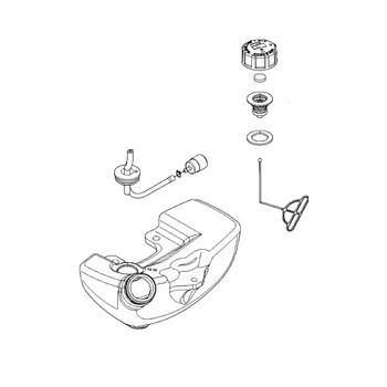 Kraftstofftank komplett in der Gruppe Ersatzteile / Ersatzteile Laubblasgeräte / Ersatzteile Husqvarna 580BTS bei GPLSHOP (5783115-02)