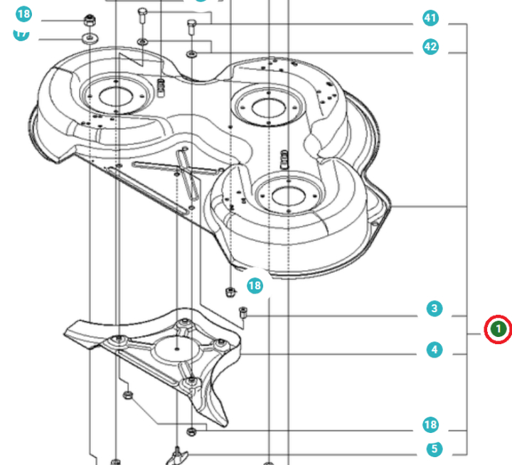 Deckschale Assy Combi 94 Schwarz in der Gruppe Ersatzteile / Ersatzteile Jonsered Aufsitzrasenmäher / Ersatzteile Jonsered FR 2216 MA 4x4 bei GPLSHOP (5812374-08)