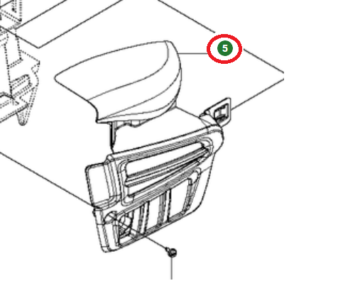 Gehäuse in der Gruppe Ersatzteile / Ersatzteile Jonsered Aufsitzrasenmäher / Ersatzteile Jonsered FR 2312 MA bei GPLSHOP (5842631-02)