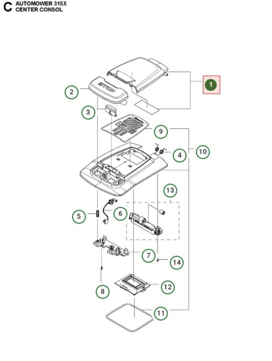 Lukensatz Schwarz 5876513-02 in der Gruppe Ersatzteile Roboter Rasenmäher / Ersatzteile Husqvarna Automower® 315X / Automower 315X - 2020 bei GPLSHOP (5876513-02)