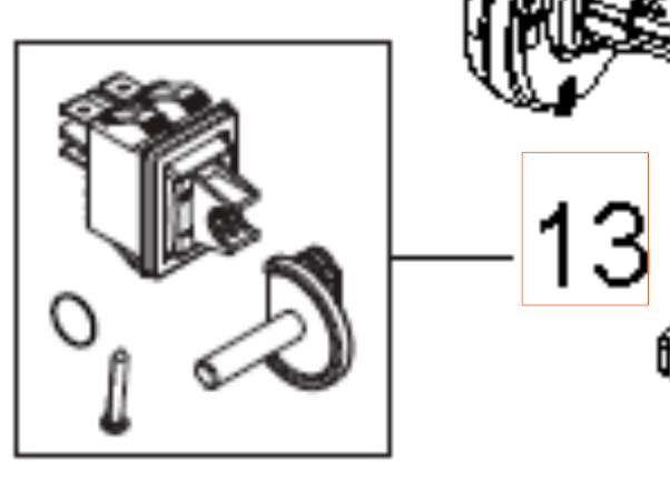 Ein-/Ausschalter K2-12-211 5926176-65 in der Gruppe Ersatzteile / Ersatzteile Hochdruckreiniger / Ersatzteile Husqvarna PW490 bei GPLSHOP (5926176-65)