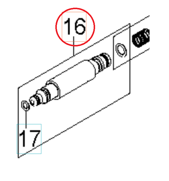 Schnellkupplungs-Auslass-Einsatz 5926176-75 in der Gruppe Ersatzteile / Ersatzteile Hochdruckreiniger / Ersatzteile Husqvarna PW345C bei GPLSHOP (5926176-75)