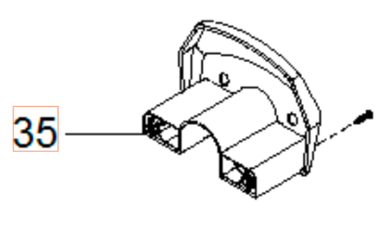 Halterung Schlauchhaken Dunkelgrau 5960244-01 in der Gruppe Ersatzteile / Ersatzteile Hochdruckreiniger / Ersatzteile Husqvarna PW345C bei GPLSHOP (5960244-01)