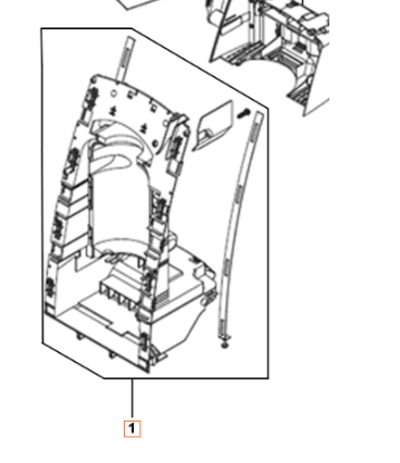 Chassis-Rückseite dunkelgrau 5960248-01 in der Gruppe Ersatzteile / Ersatzteile Hochdruckreiniger / Ersatzteile Husqvarna PW490 bei GPLSHOP (5960248-01)