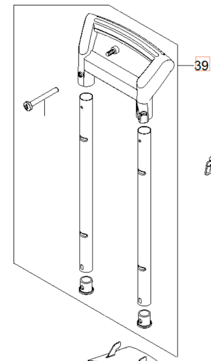 Griffhalter-Kit 5960260-01 in der Gruppe Ersatzteile / Ersatzteile Hochdruckreiniger / Ersatzteile Husqvarna PW490 bei GPLSHOP (5960260-01)