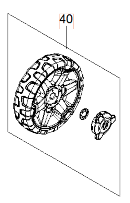 Radsatz D200 5960278-01 in der Gruppe Ersatzteile / Ersatzteile Hochdruckreiniger / Ersatzteile Husqvarna PW490 bei GPLSHOP (5960278-01)