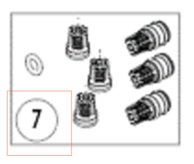 Einlass Auslassventil 5986841-33 in der Gruppe Ersatzteile / Ersatzteile Hochdruckreiniger / Ersatzteile Husqvarna PW235R bei GPLSHOP (5986841-33)