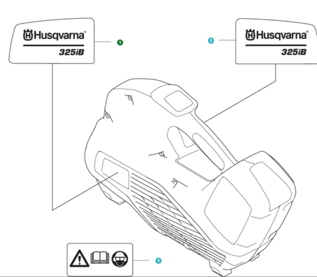 Aufkleber Produktaufkleber Links 325Ib