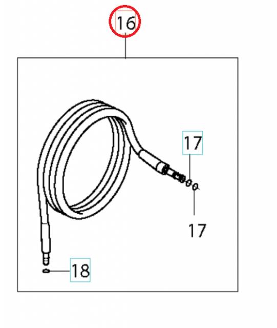 Schlauch Stahlarm 13M Xt 5926176-45