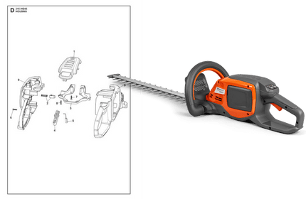 Husqvarna 215iHD45 med sprängskiss